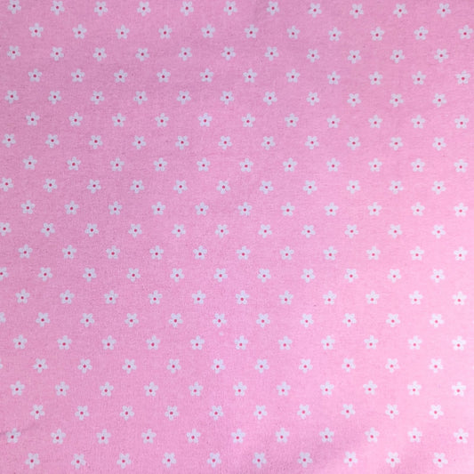 3 Metres Brushed Cotton Blend Fabric- Daisies