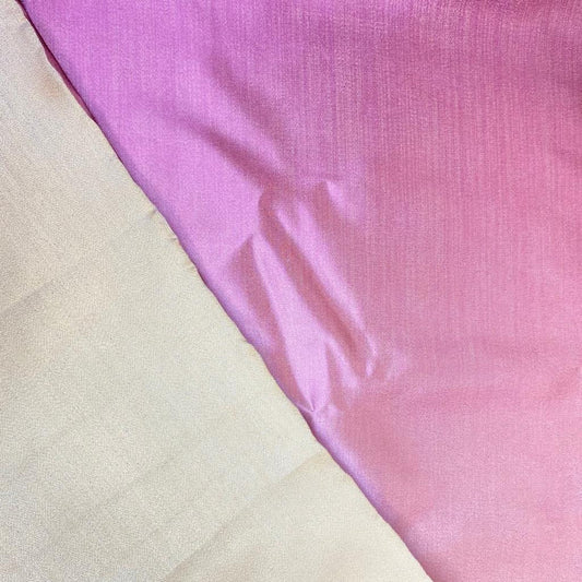 3 Metres Lamee Back Satin, 'Plum & Gold' - 55" Wide