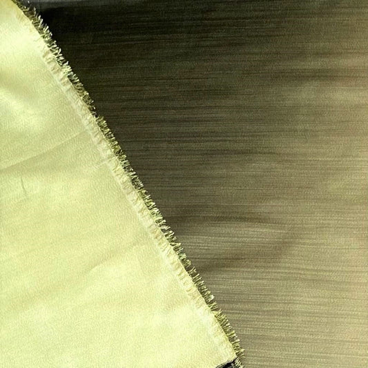 3 Metres Lamee Back Satin, 'Khaki & Gold' - 55" Wide