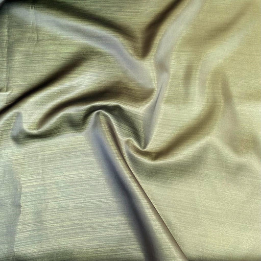 3 Metres Lamee Back Satin, 'Khaki & Gold' - 55" Wide