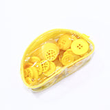 Assorted Button Pouch 75g- Yellow - Pound A Metre