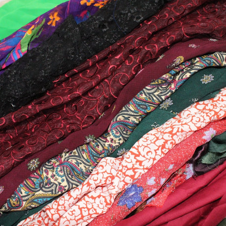 BUY 1 GET 1 FREE 1kg Mixed Remnants Fabric Bag- Huge Variety - Pound A Metre