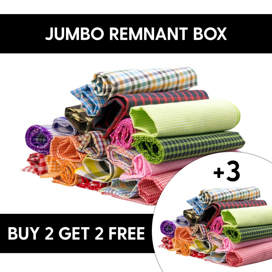 BUY 2 GET 2 FREE Jumbo Fabric Remnant Box - Pound A Metre