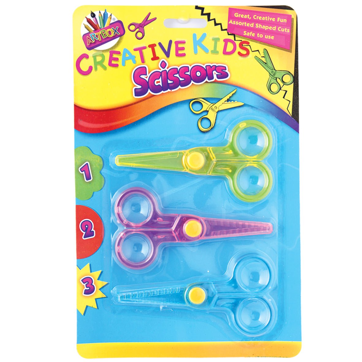 Creative Kids Safety Scissors- 3 Pack - Pound A Metre
