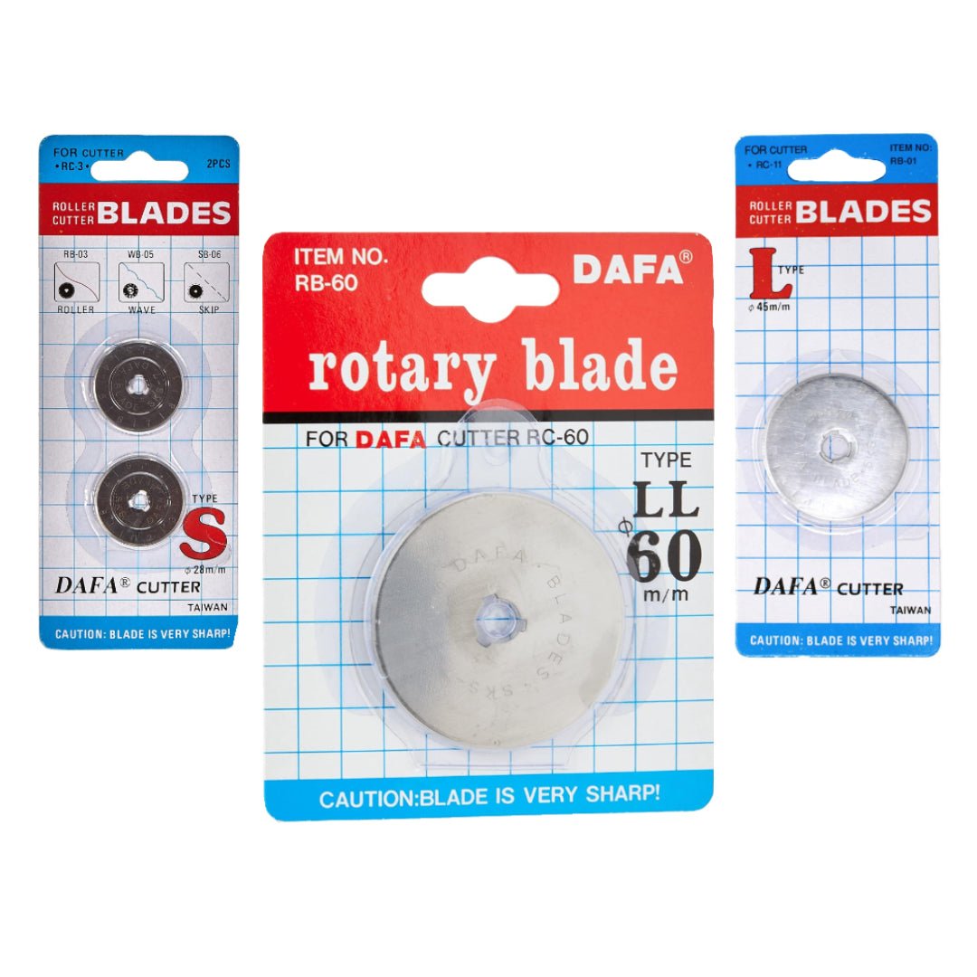 DAFA Replacement Rotary Cutter Blades- 28mm, 45mm or 60mm - Pound A Metre