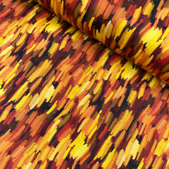 Digital Print 100% Cotton, Artist Collection, 'Strokes-Caramel', 44" Wide - Pound A Metre
