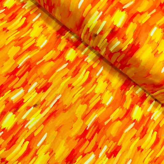 Digital Print 100% Cotton, Artist Collection, 'Strokes-Sunset', 44" Wide - Pound A Metre