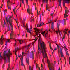 Digital Print 100% Cotton, Artist Collection, 'Strokes-Valentine', 44" Wide - Pound A Metre