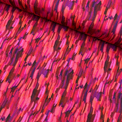 Digital Print 100% Cotton, Artist Collection, 'Strokes-Valentine', 44" Wide - Pound A Metre
