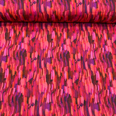 Digital Print 100% Cotton, Artist Collection, 'Strokes-Valentine', 44" Wide - Pound A Metre
