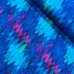 Digital Print 100% Cotton, Artist Collection, 'Wave-Electric', 44" Wide - Pound A Metre