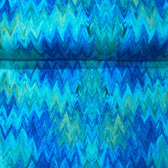 Digital Print 100% Cotton, Artist Collection, 'Wave-Ocean', 44" Wide - Pound A Metre