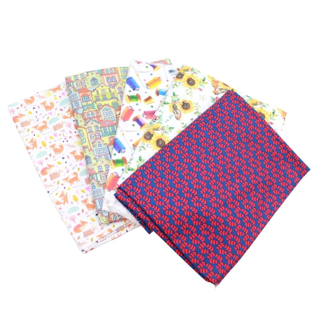 Digital Printed Variety Cotton Bundle - Pound A Metre