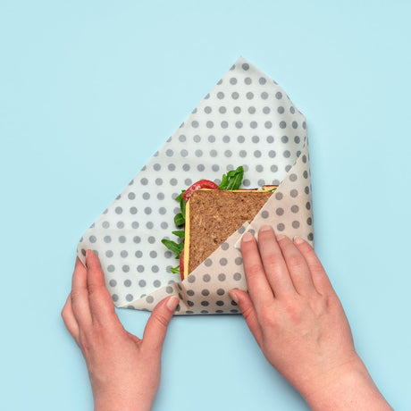 DIY Beeswax Wrap Kit- 4 Cotton Fat Quarters + 200g Beeswax (Over The Rainbow) - Pound A Metre