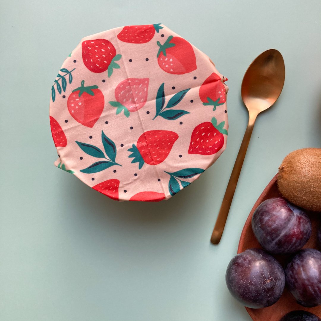 DIY Beeswax Wrap Kit- 4 Cotton Fat Quarters + 200g Beeswax (Over The Rainbow) - Pound A Metre