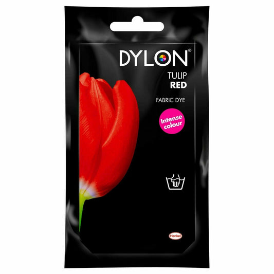 Dylon Hand Fabric Dye Sachet 50g - Tulip Red - Pound A Metre