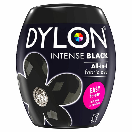 Dylon Machine Fabric Dye Pod 350g- Intense Black 12 - Pound A Metre