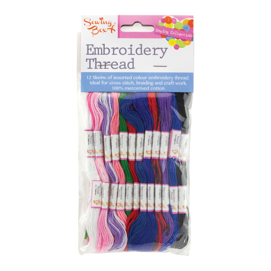 Embroidery Thread- 12 Colour Pack - Pound A Metre