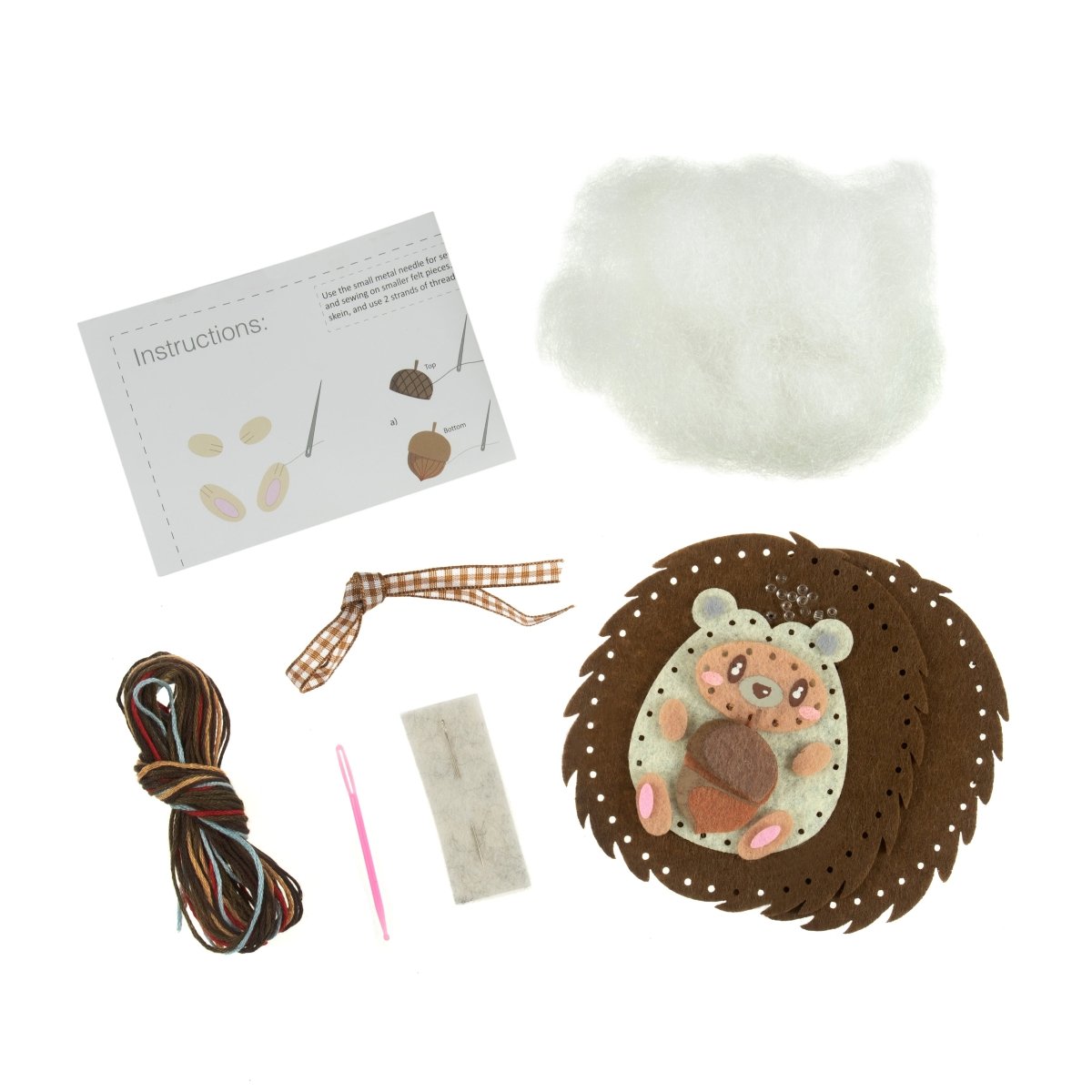 Felt Decoration Kit: Hedgehog - Pound A Metre