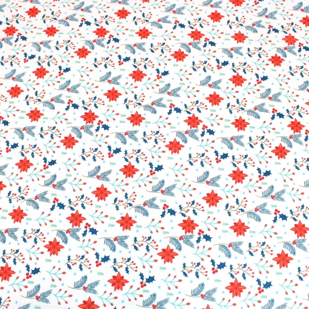 Pound A Metre Full Metre Festive Quilting Cotton 44" Wide Decorative - Off White