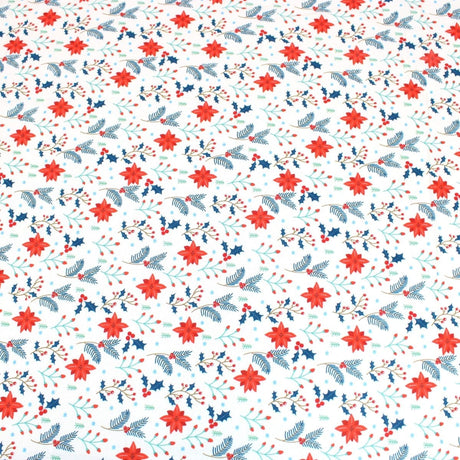 Pound A Metre Full Metre Festive Quilting Cotton 44" Wide Decorative - Off White