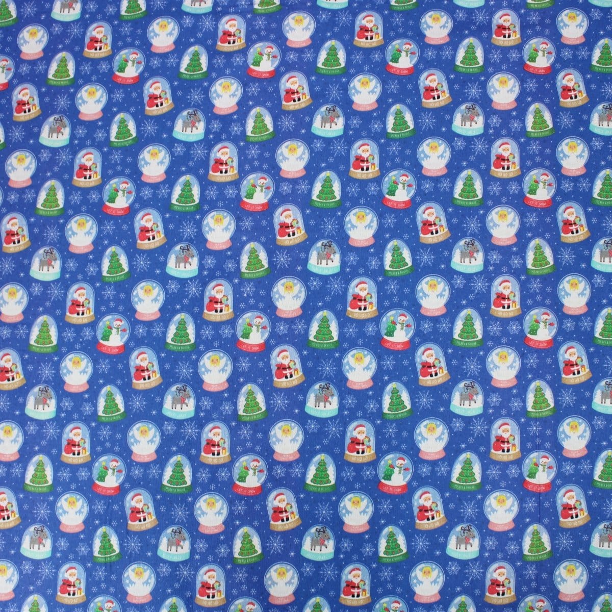 Pound A Metre Full Metre Festive Quilting Cotton 44" Wide Festive Globes