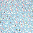 Pound A Metre Full Metre Festive Quilting Cotton 44" Wide Snow Llamas - Cadet Blue
