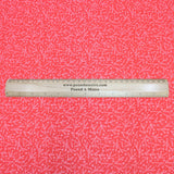 Pound A Metre Full Metre Festive Quilting Cotton 44" Wide Snowflake - Red