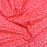 Pound A Metre Full Metre Festive Quilting Cotton 44" Wide Snowflake - Red