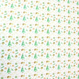 Pound A Metre Full Metre Festive Quilting Cotton 44" Wide Under The Tree- Ivory Gold
