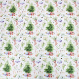 Pound A Metre Full Metre Festive Quilting Cotton 44" Wide Under The Tree