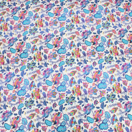 Pound A Metre Full Metre Festive Quilting Cotton 44" Wide Vibrant Flowers
