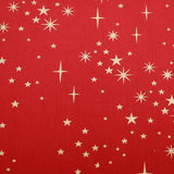 Pound A Metre Gold Foil Premium 100% Quilting Cotton "A Christmas Star" - 3 Colours