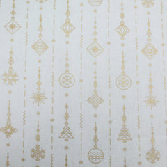 Gold Foil Premium 100% Quilting Cotton "Decoration" - 3 Colours - Pound A Metre