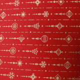Pound A Metre Gold Foil Premium 100% Quilting Cotton "Decoration" - 3 Colours