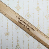 Pound A Metre Gold Foil Premium 100% Quilting Cotton "Decoration" - 3 Colours