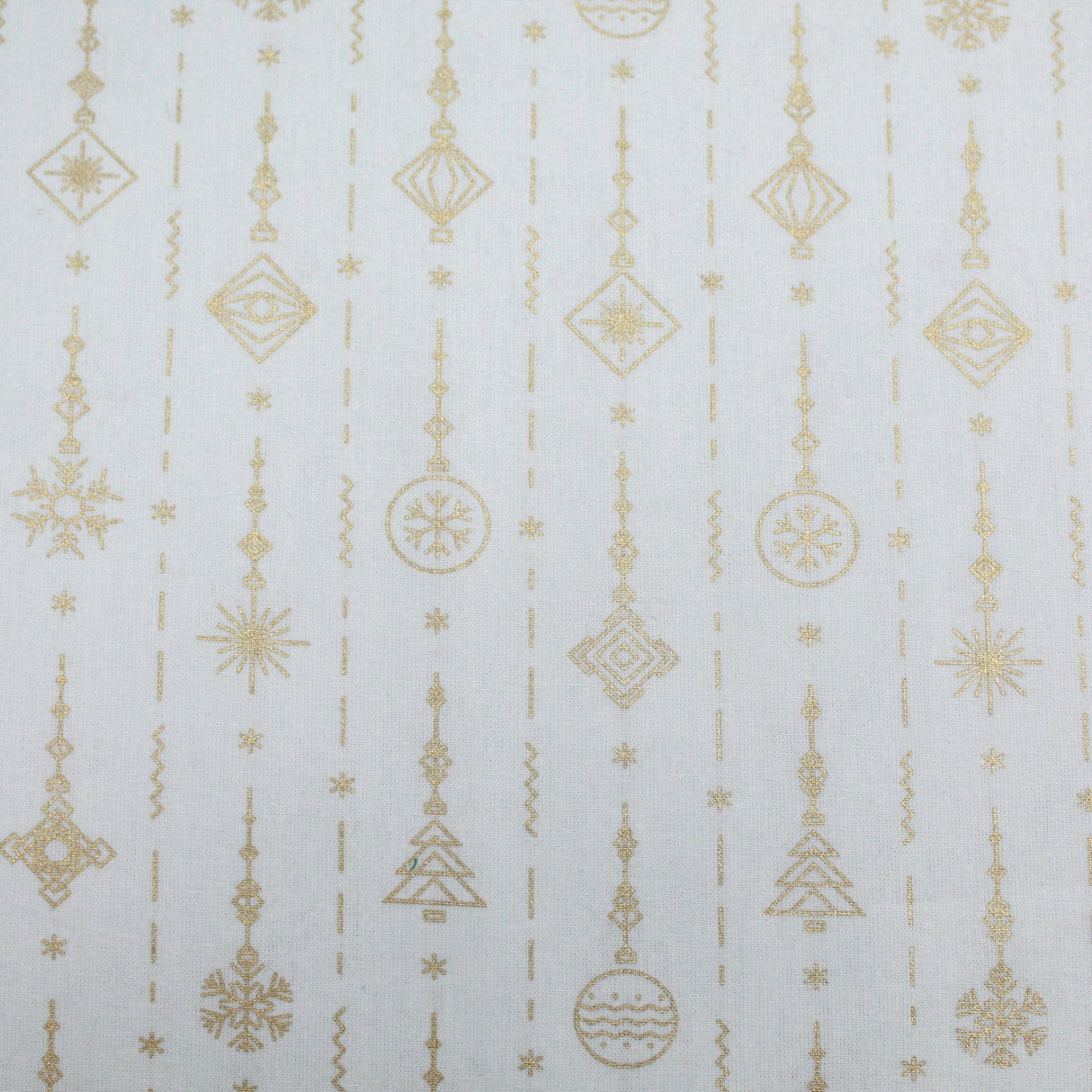 Pound A Metre Gold Foil Premium 100% Quilting Cotton "Decoration" - 3 Colours
