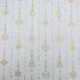 Pound A Metre Gold Foil Premium 100% Quilting Cotton "Decoration" - 3 Colours