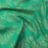 Pound A Metre Gold Foil Premium 100% Quilting Cotton "Festive Branches" - 3 Colours