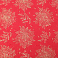 Gold Foil Premium 100% Quilting Cotton "Festive Flowers" - 3 Colours - Pound A Metre