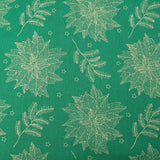 Pound A Metre Gold Foil Premium 100% Quilting Cotton "Festive Flowers" - 3 Colours