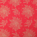 Pound A Metre Gold Foil Premium 100% Quilting Cotton "Festive Flowers" - 3 Colours