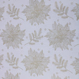 Pound A Metre Gold Foil Premium 100% Quilting Cotton "Festive Flowers" - 3 Colours