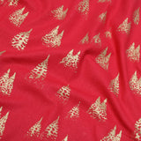 Pound A Metre Gold Foil Premium 100% Quilting Cotton "Festive Tree" - 3 Colours