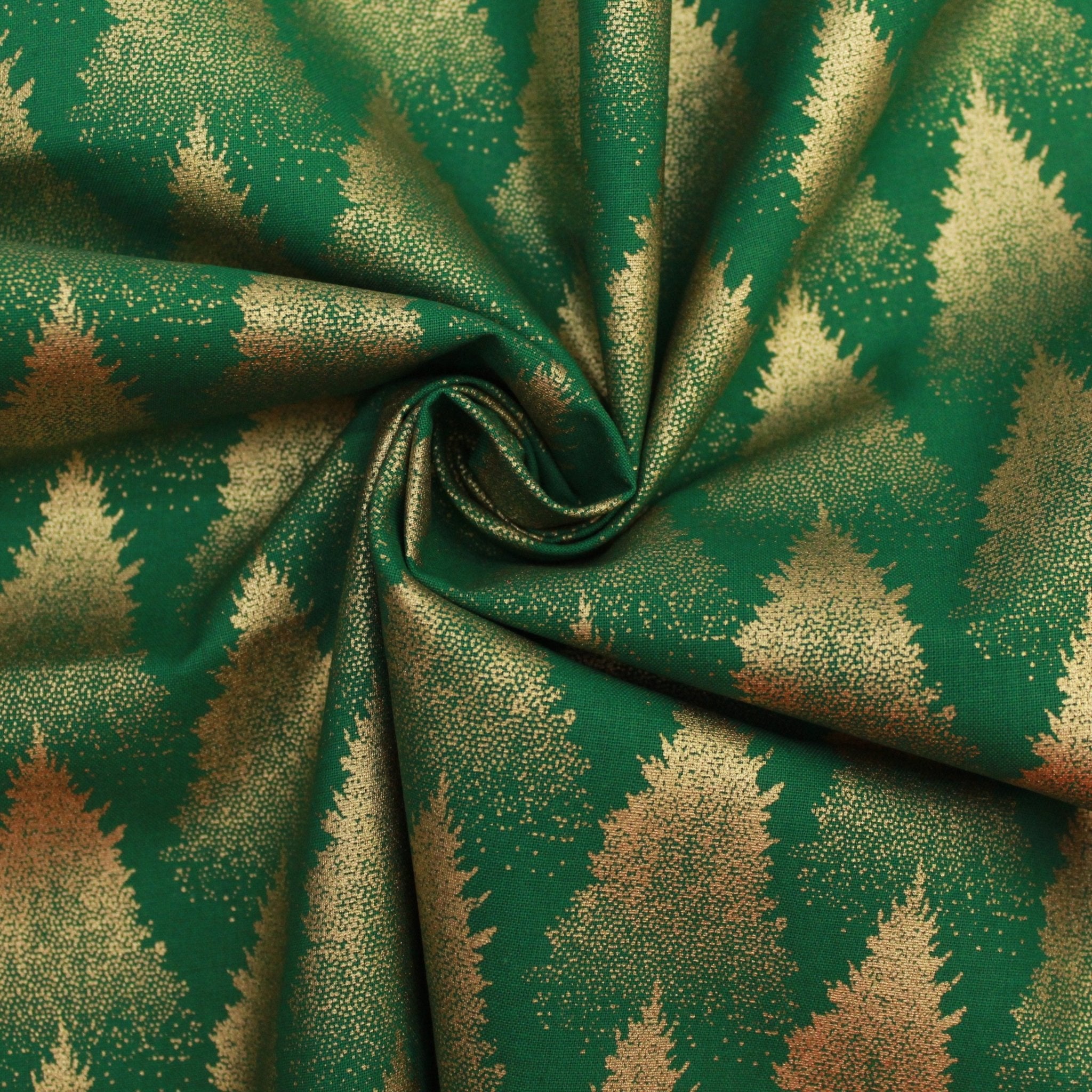 Gold Foil Premium 100% Quilting Cotton "Forest Tree" - 3 Colours - Pound A Metre