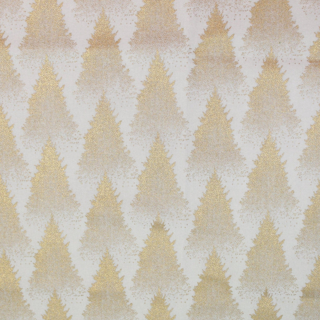 Pound A Metre White Gold Foil Premium 100% Quilting Cotton "Forest Tree" - 3 Colours