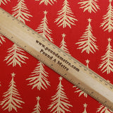 Pound A Metre Gold Foil Premium 100% Quilting Cotton "Star-Topper" - 3 Colours