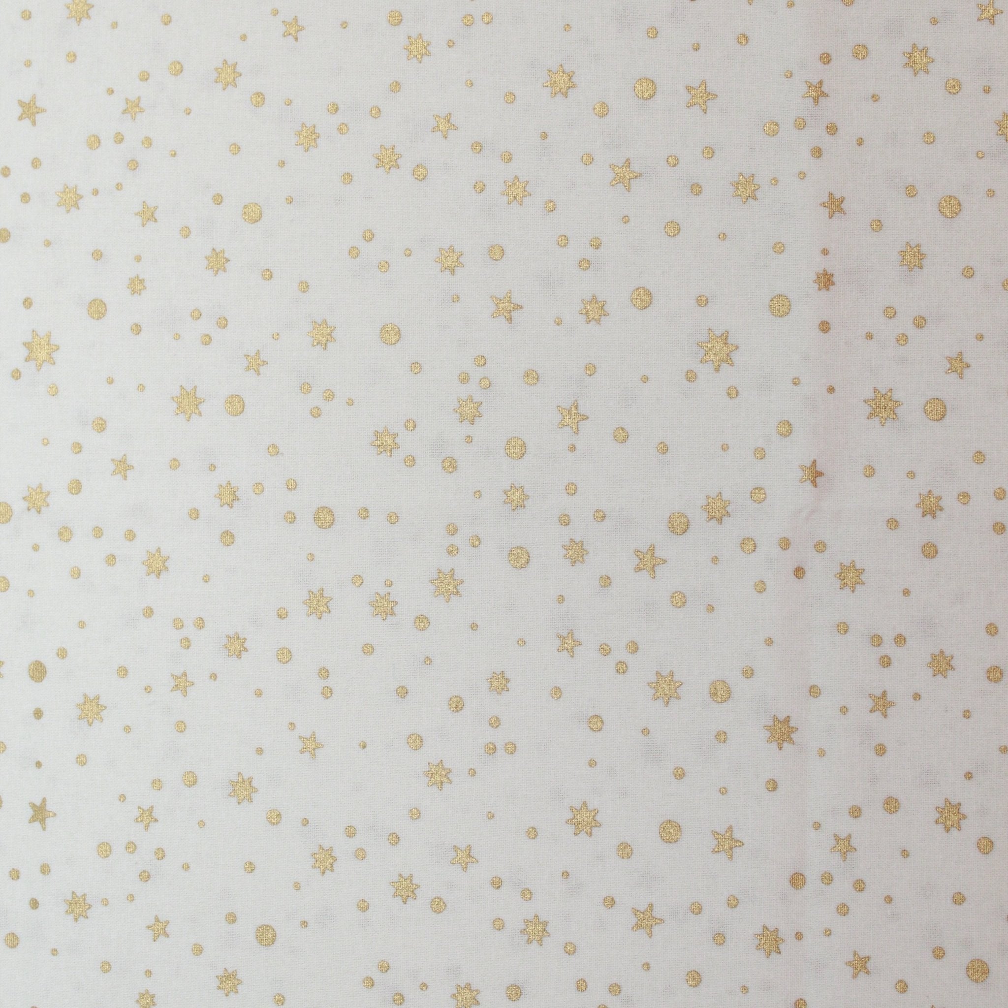 Gold Foil Premium 100% Quilting Cotton "Starlight" - 3 Colours - Pound A Metre