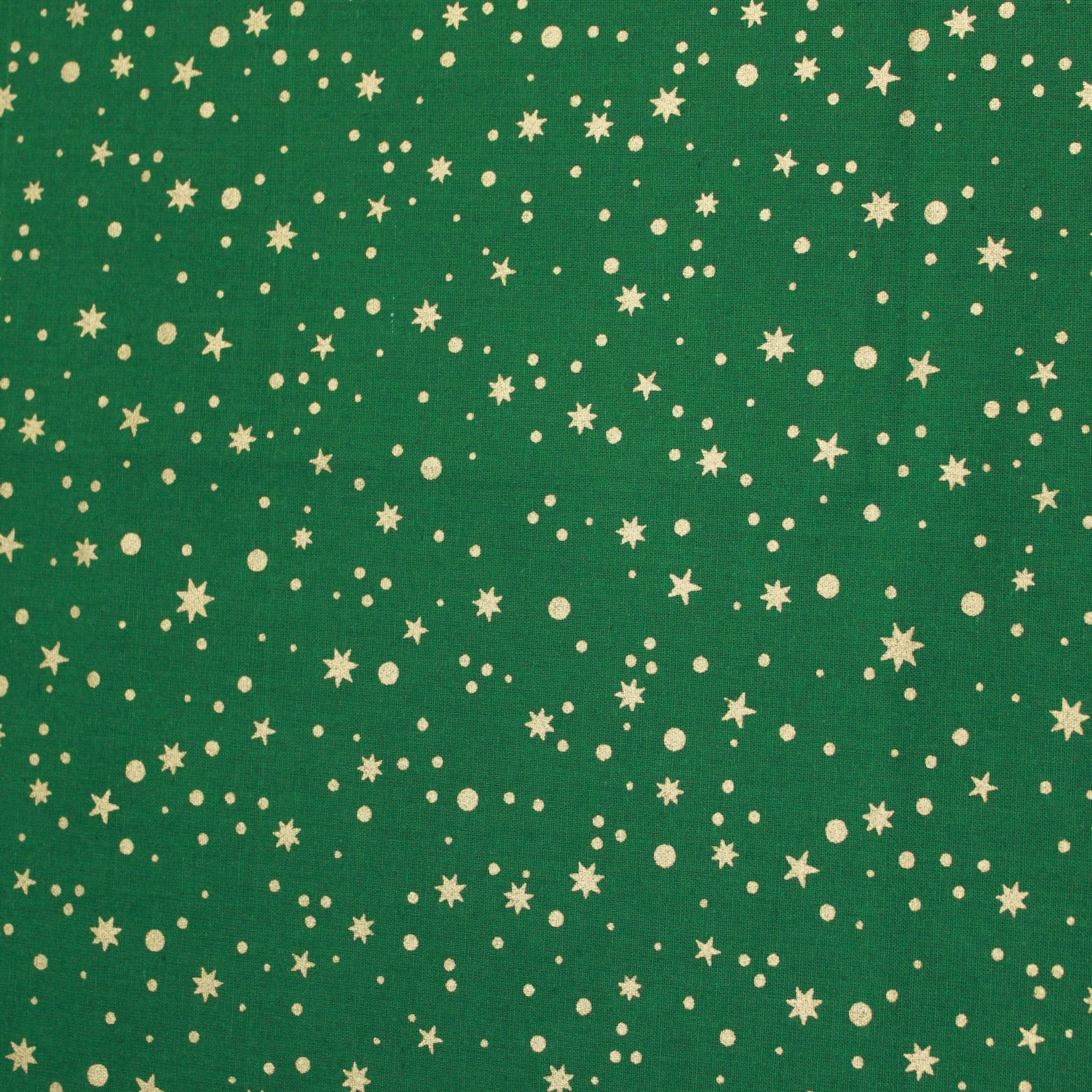 Gold Foil Premium 100% Quilting Cotton "Starlight" - 3 Colours - Pound A Metre