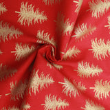 Pound A Metre Gold Foil Premium 100% Quilting Cotton "Treetop" - 3 Colours